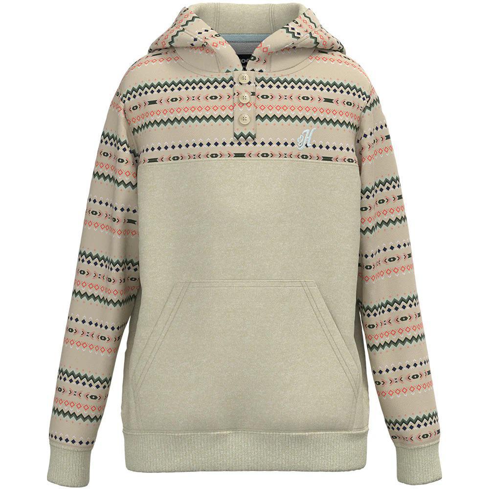 Hooey Girl's Jimmy Cream W/ Multi Colour Hoodie
