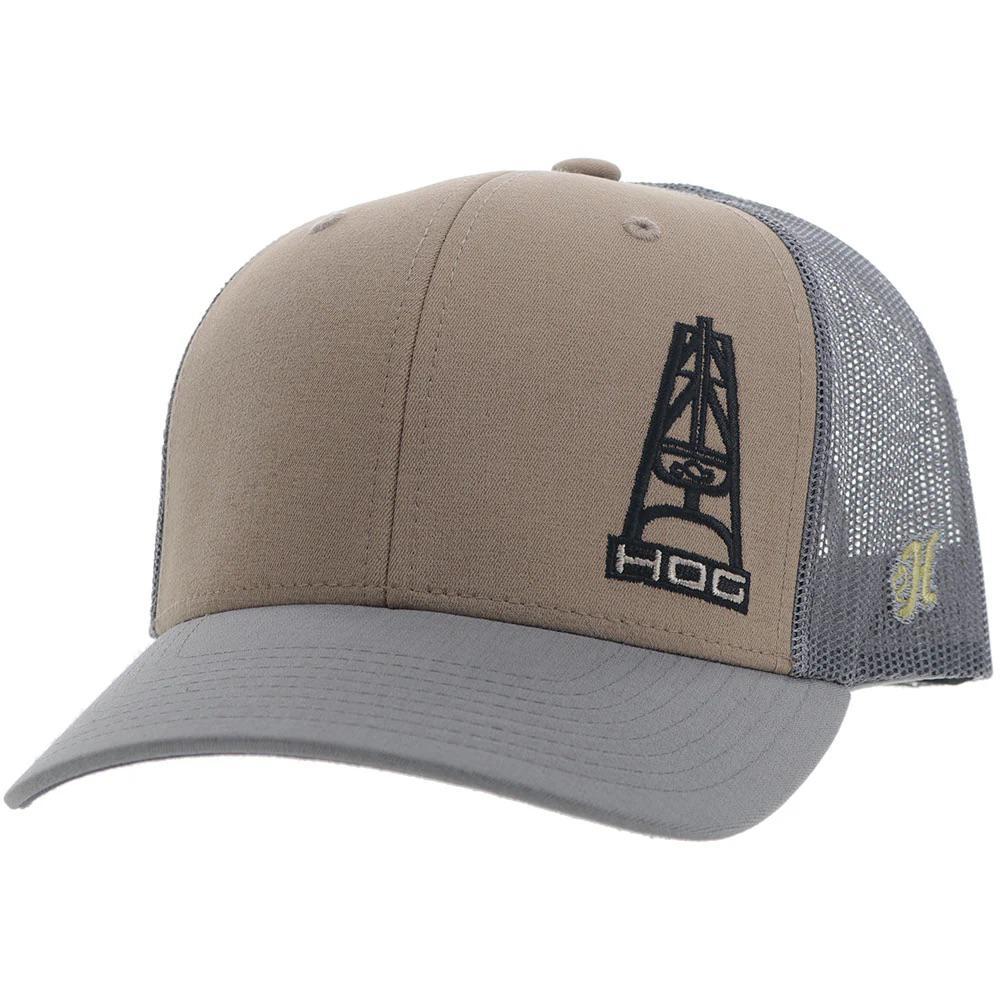 Hooey "HOG" Hat Tan/Grey With Black Logo 3029T-TNGY