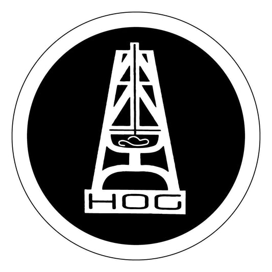 Hooey Hog White/Black Decal ST3001WHBK