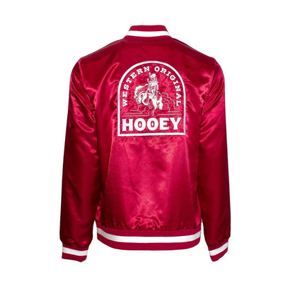 Hooey Men's Bomber Jacket Red/White