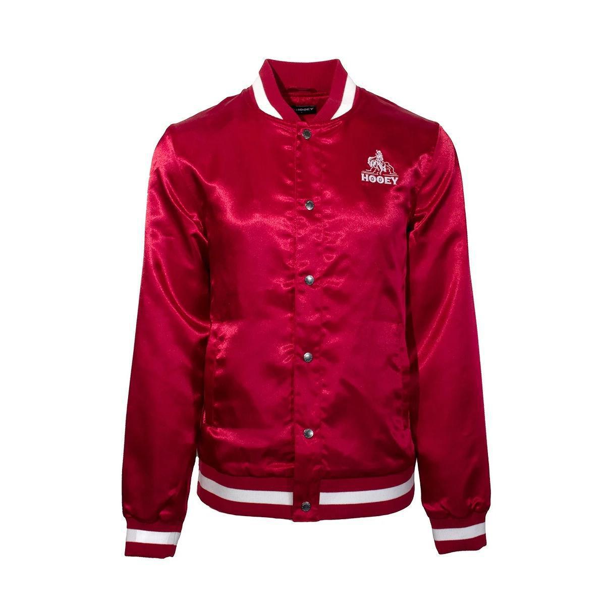 Hooey Men's Bomber Jacket Red/White HJ131RWH