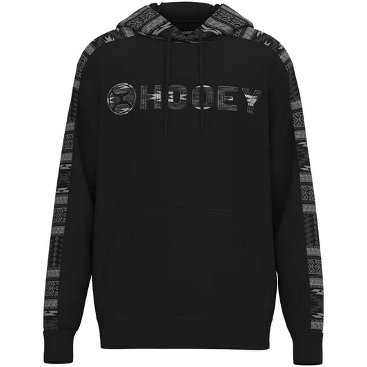 Hooey Men's Canyon Black w/Grey Aztec Hoodie HH1230BKGY