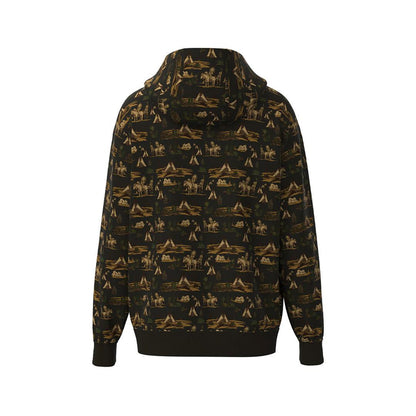 Hooey Men's Hoodie Brown Comanche Patterned