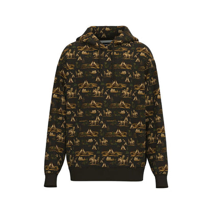 Hooey Men's Hoodie Brown Comanche Patterned