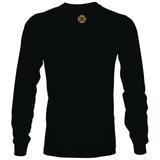 Hooey Men's "OG" Black Long Sleeve T-Shirt With Mustard Logo HT1555BK