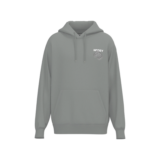 Hooey Men's Rattler Hoodie Grey w/ Black and White Snake Logo