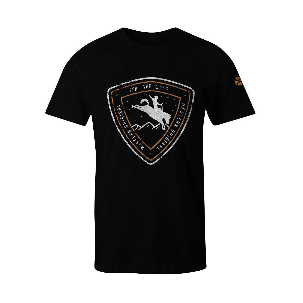 Hooey Men's Summit Tee In Black HT1546BK