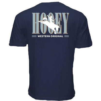 Hooey Men's "Wild Ride" Blue With Light Blue & White Hooey Logo T-Shirt weis-western-wear
