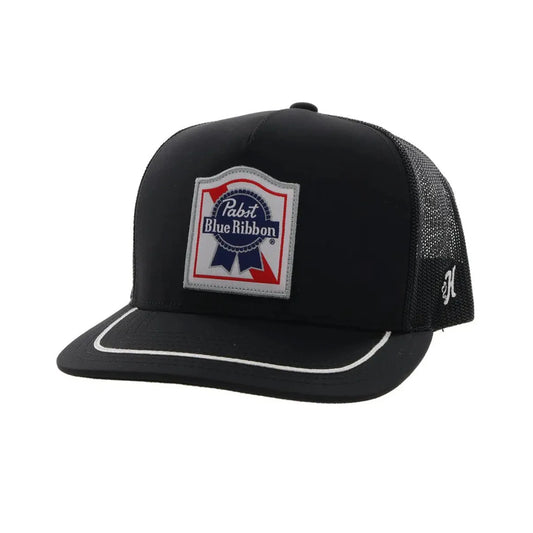 Hooey "Pabst Blue Ribbon" Black/White Ball Cap