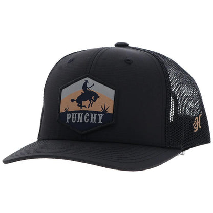 Hooey "Ranchero" Punchy Hat Black w/Multi Color Patch weis-western-wear