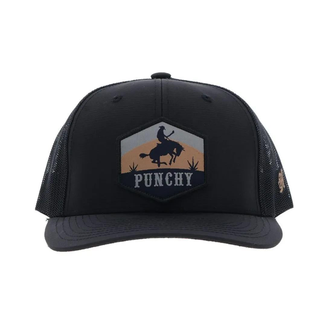 Hooey "Ranchero" Punchy Hat Black w/Multi Color Patch weis-western-wear