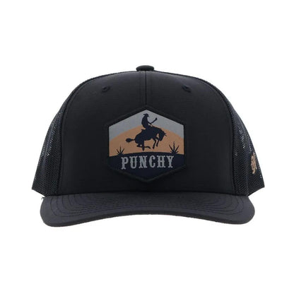 Hooey "Ranchero" Punchy Hat Black w/Multi Color Patch weis-western-wear