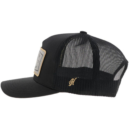 Hooey "Rank Stock" Hat Black w/Rectangle Patch