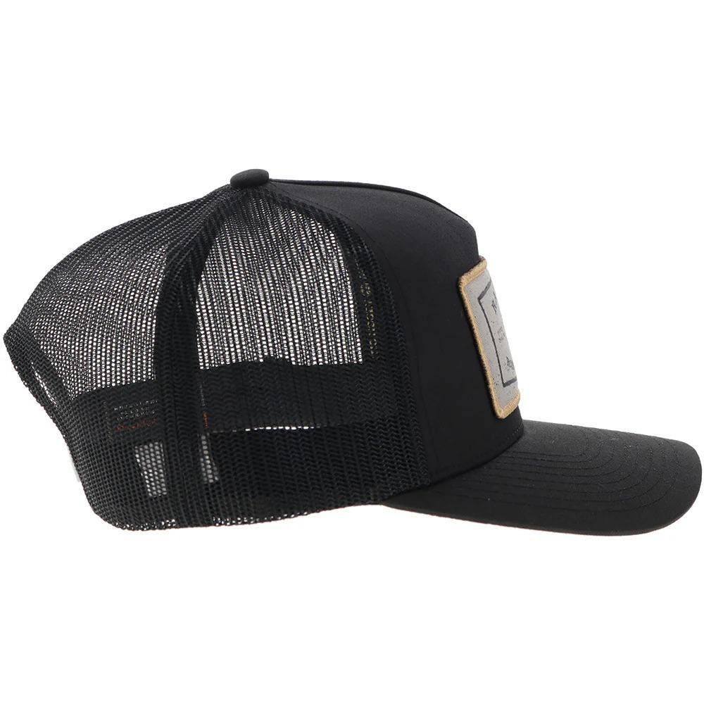 Hooey "Rank Stock" Hat Black w/Rectangle Patch