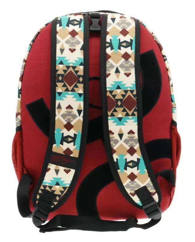 Hooey Recess Backpack Cream/Turquoise With Aztec BP051AZBU