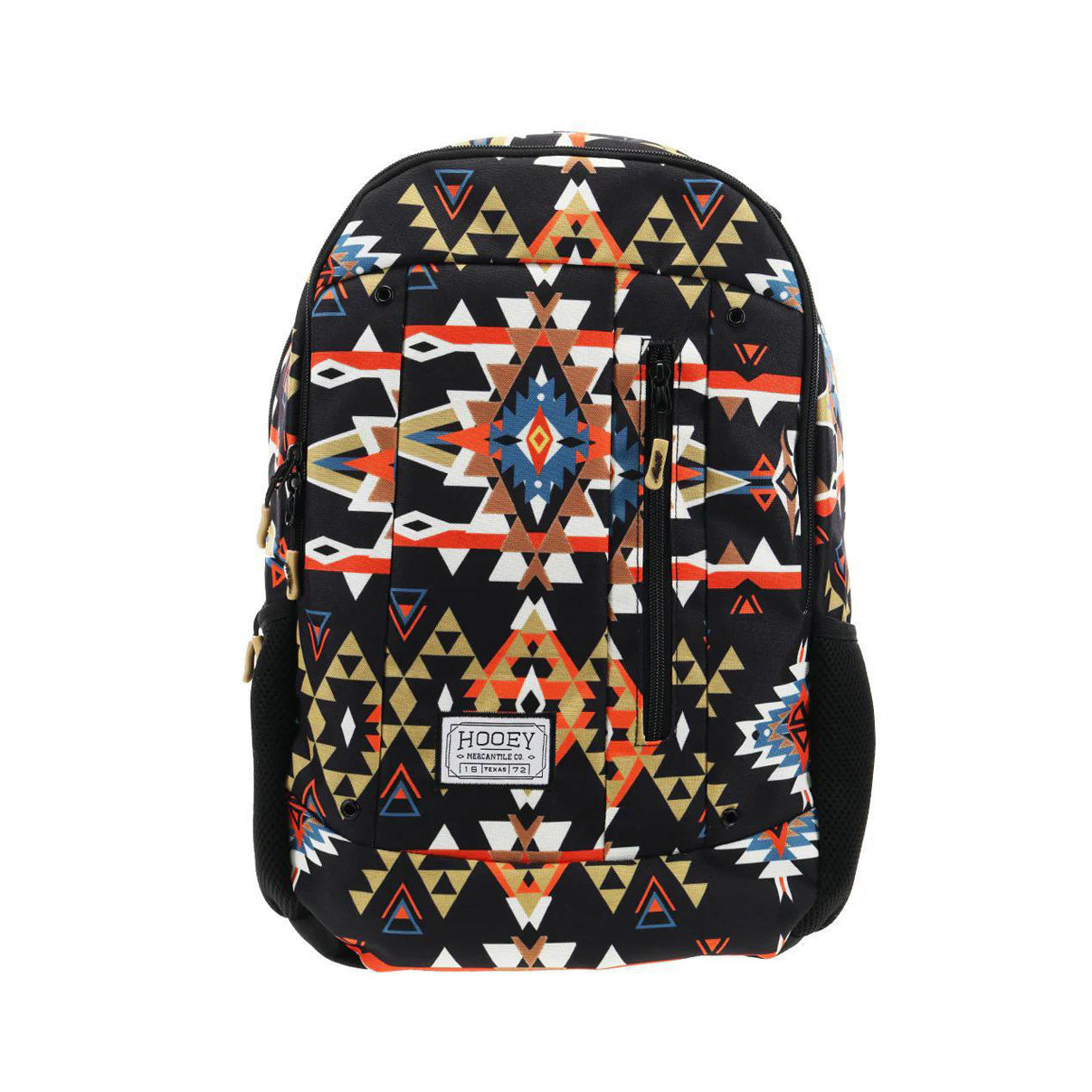 Hooey "Rockstar" Aztec Backpack Black/Orange BP052ORBK