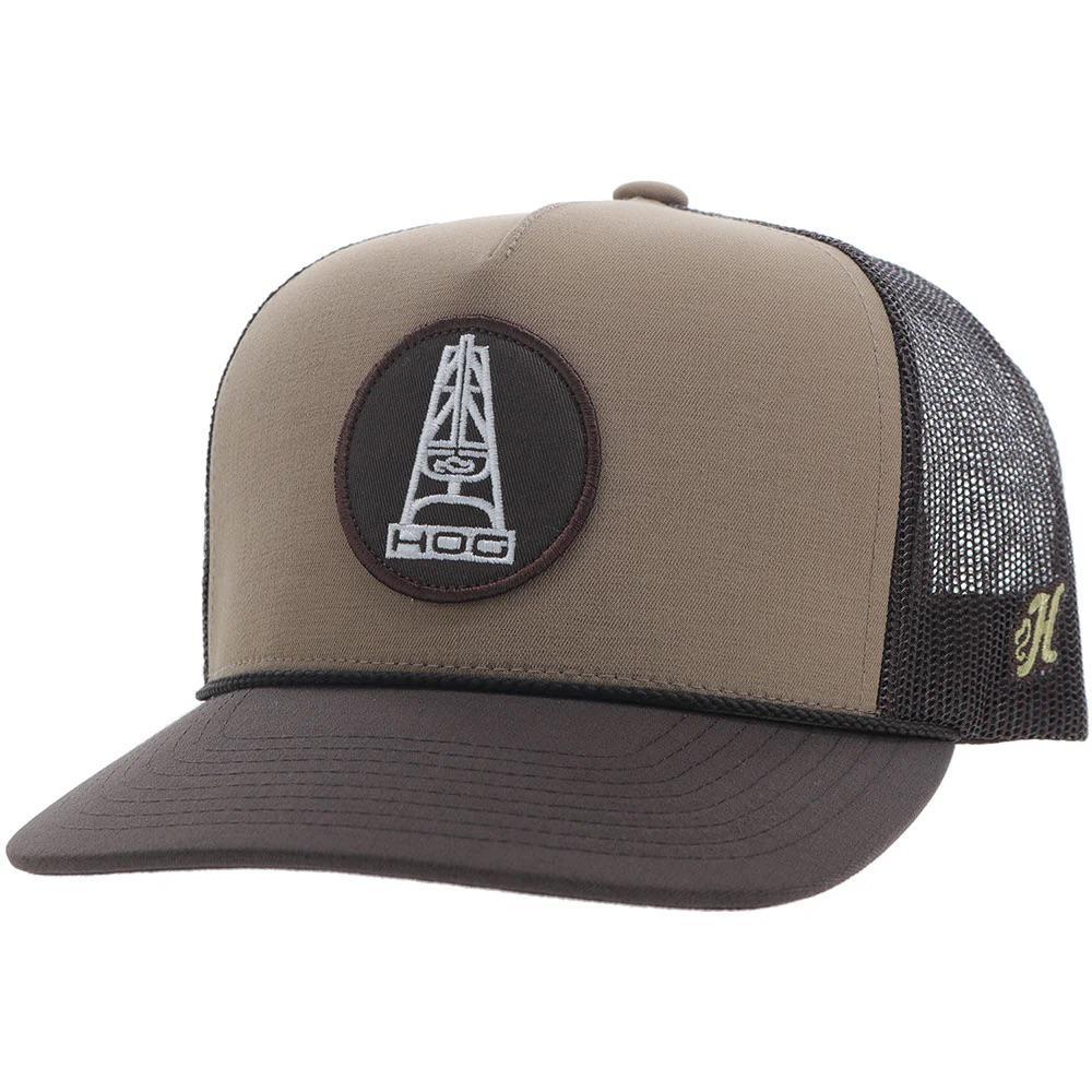 Hooey "Rose: HOG Hat Tan/Brown With Black & White Patch 3027T-TNBR