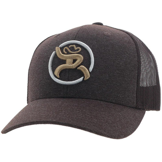 Hooey "Strap" Roughy Hat Brown With Tan/White Logo 4031T-BR