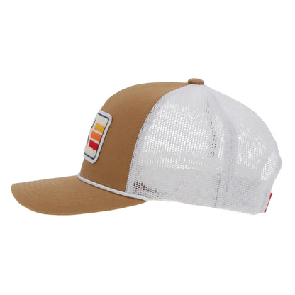 Hooey "Sunset" Ball Cap Tan/White 2339T-TNWH