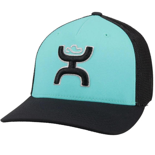 Hooey Unisex Coach Turquoise/Black Hat