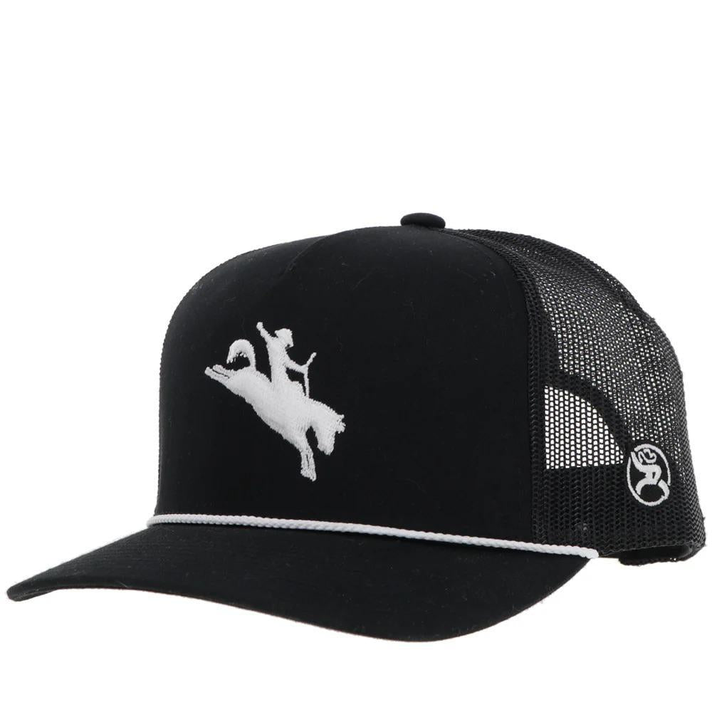 Hooey "Whit" Hat Black With White Logo 4044T-BK