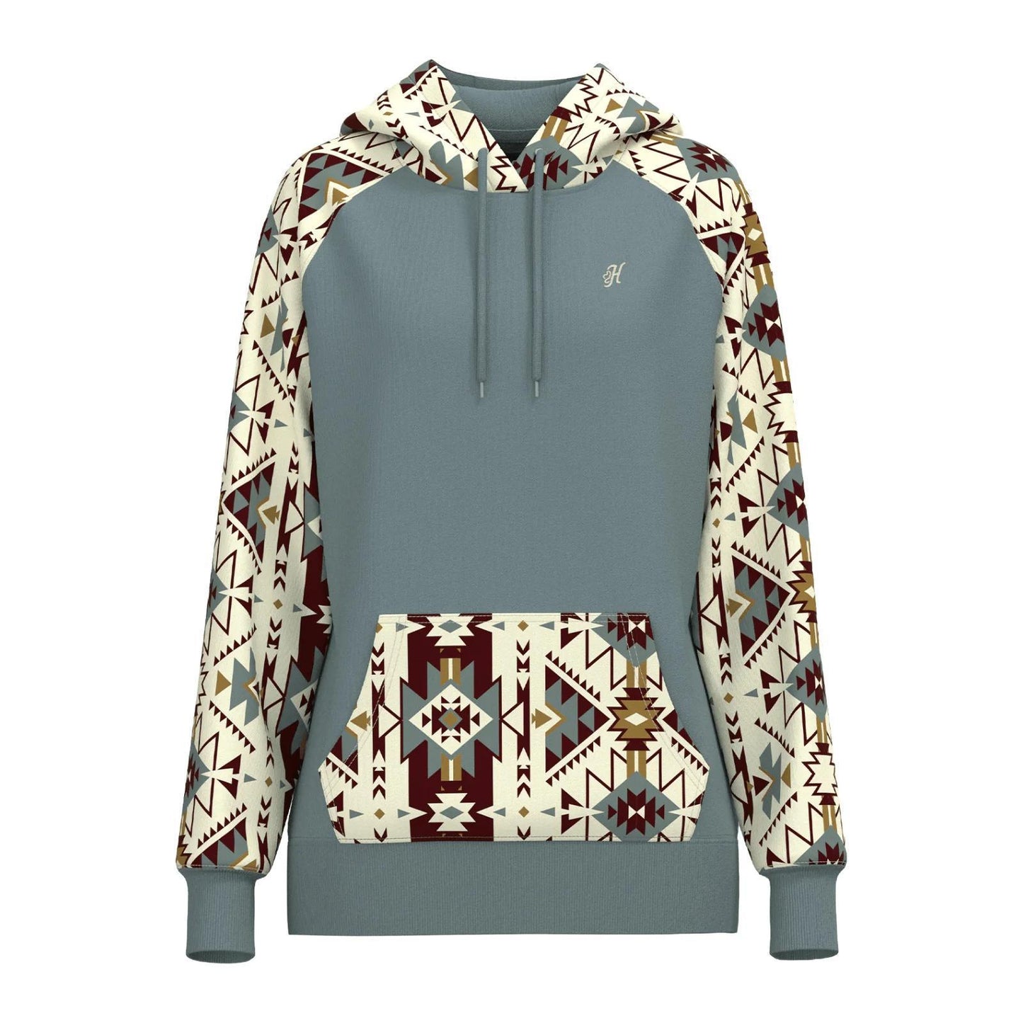 Hooey Women's Aztec Hoodie HH1258BLCR