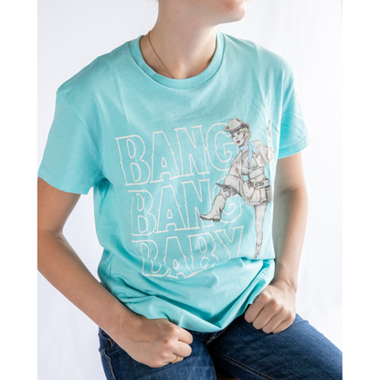 Hooey Women's "Bang Bang Baby" T-Shirt Turquoise HT1668TQ