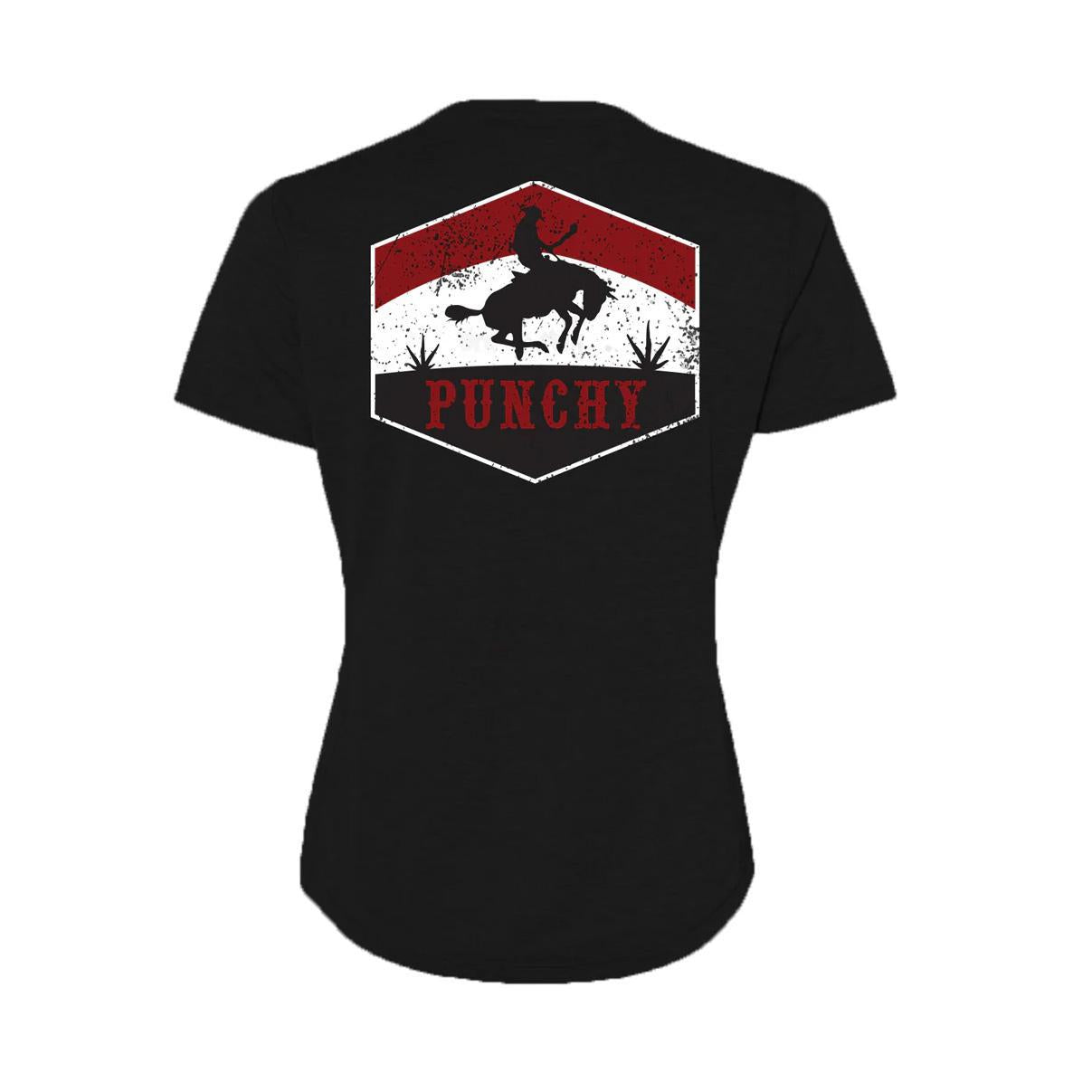 Hooey Women's Ranchero Black T-Shirt Black PT1645BK