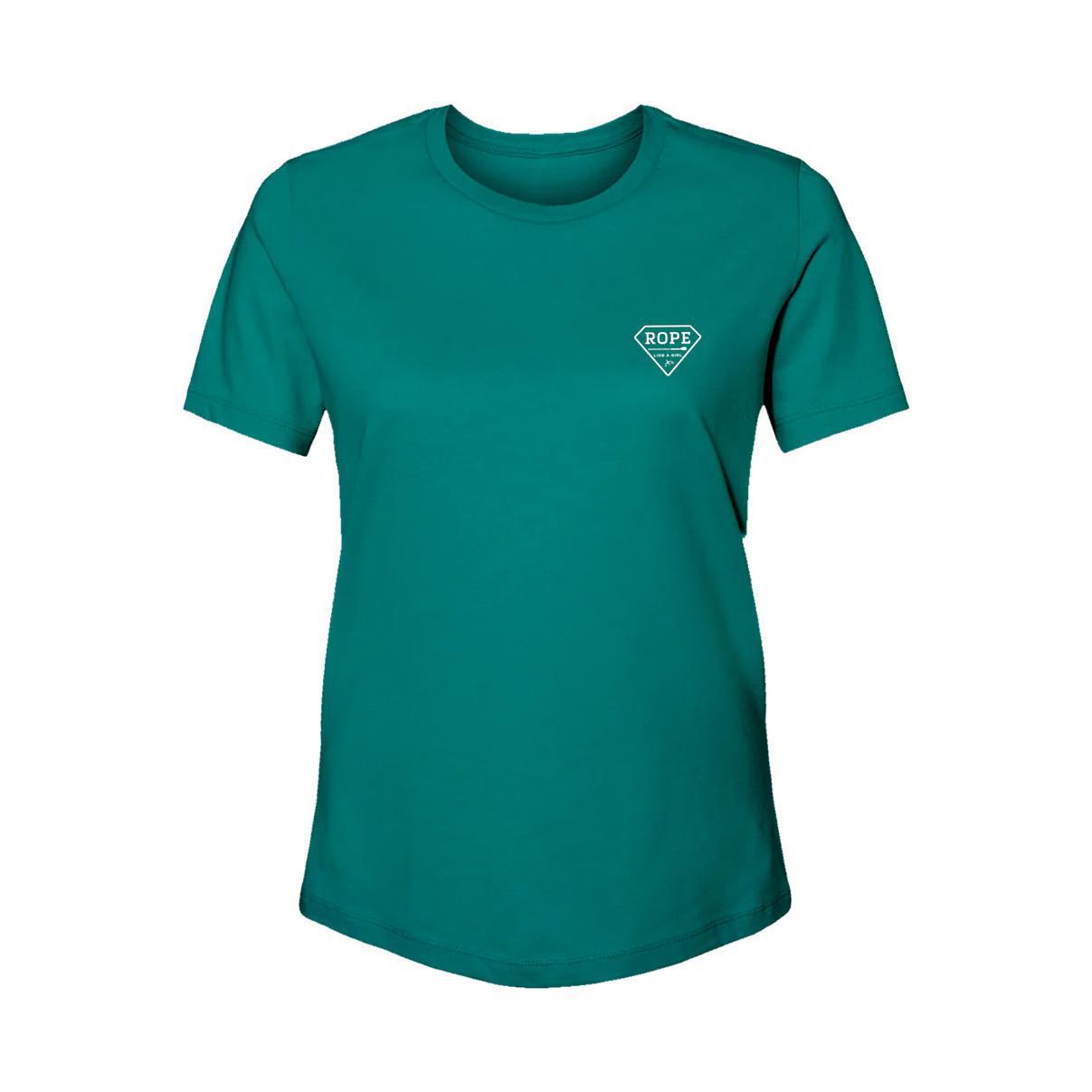 Hooey Women's Rope Rope Rope Teal Heather T-Shirt HT1676TL