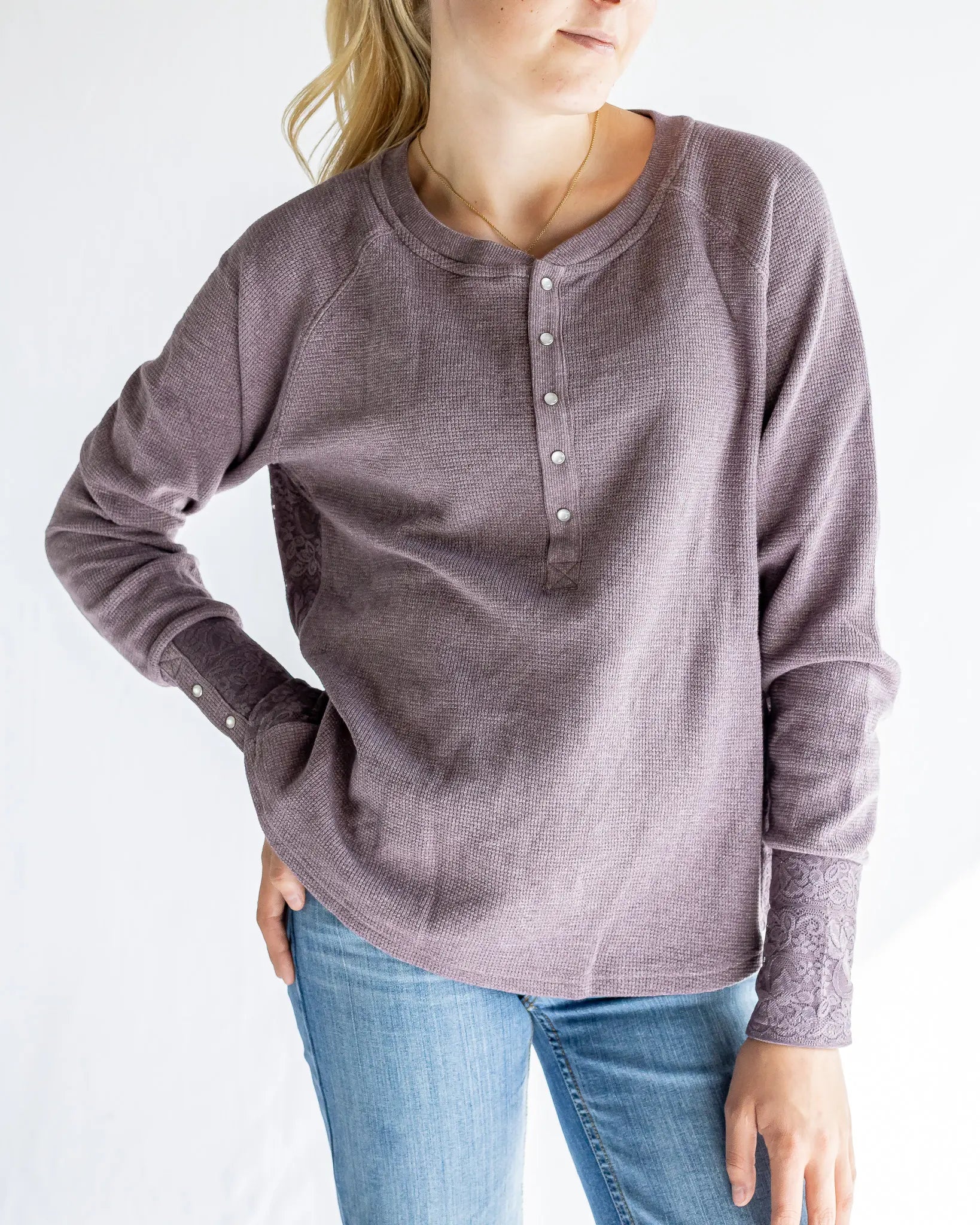 Hooey Women's Thermal Henley Long Sleeve weis-western-wear