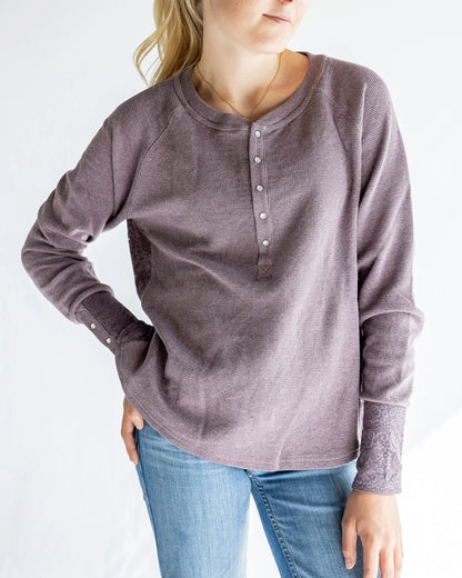 Hooey Women's Thermal Henley Long Sleeve weis-western-wear