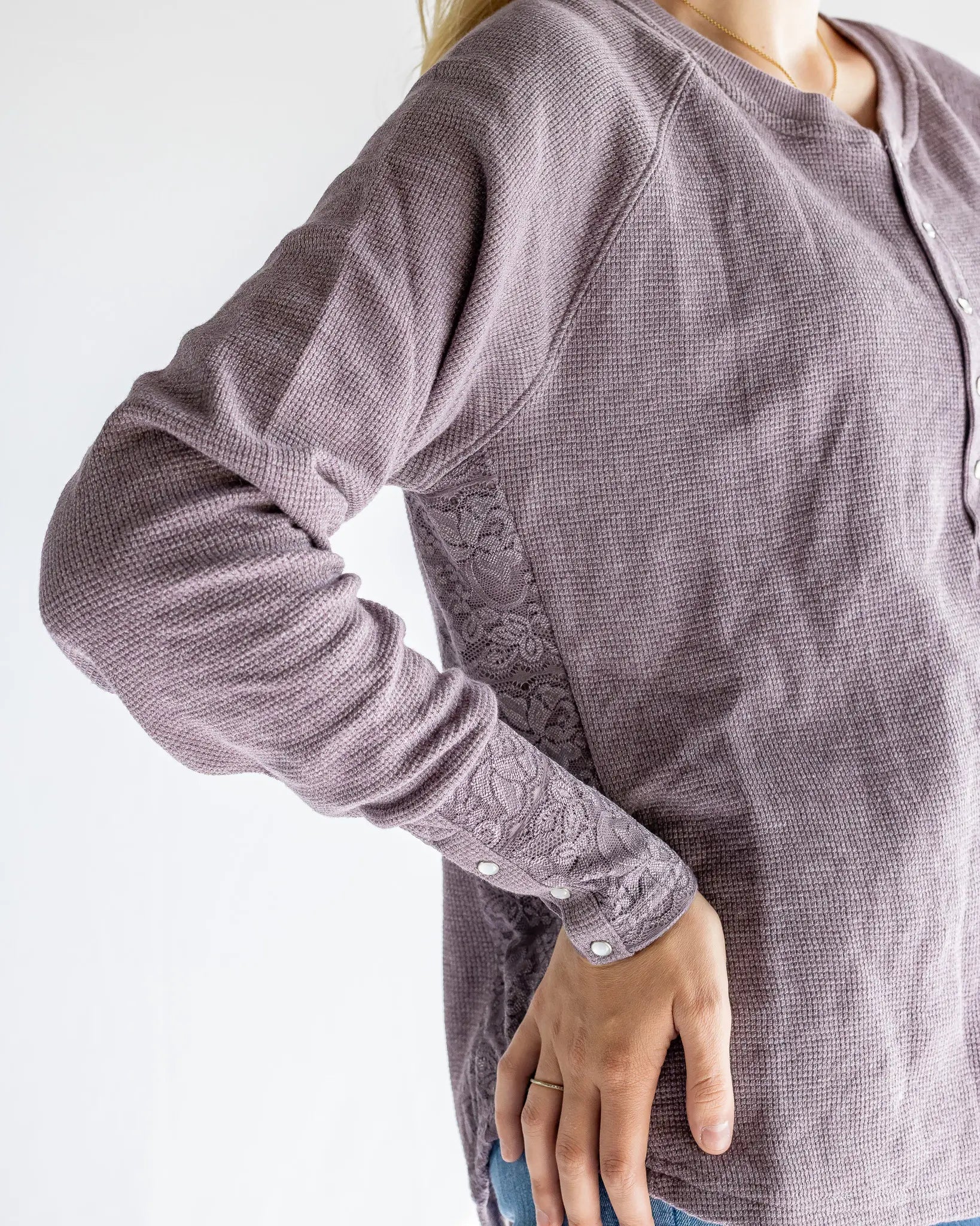 Hooey Women's Thermal Henley Long Sleeve weis-western-wear