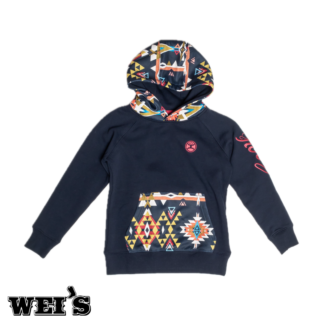 Hooey Youth Aztec Hoodie HH1198NVAZ-Y