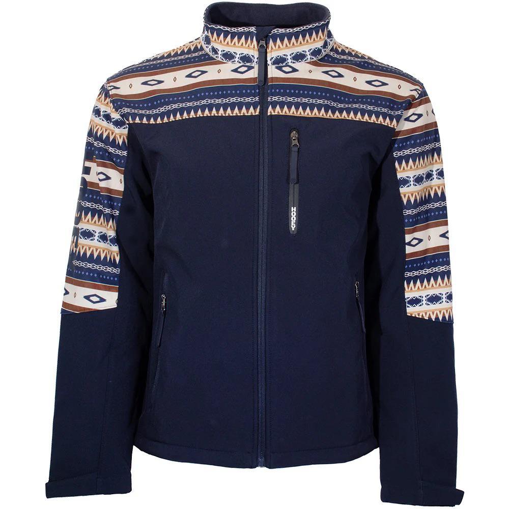 Hooey Youth Softshell Jacket Navy /Serape HJ129SPNV-Y