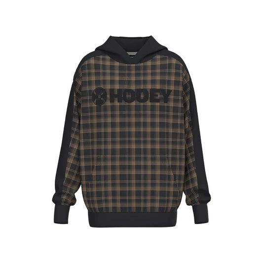 Hooey Boy's Youth Canyon Hoody Black/Plaid