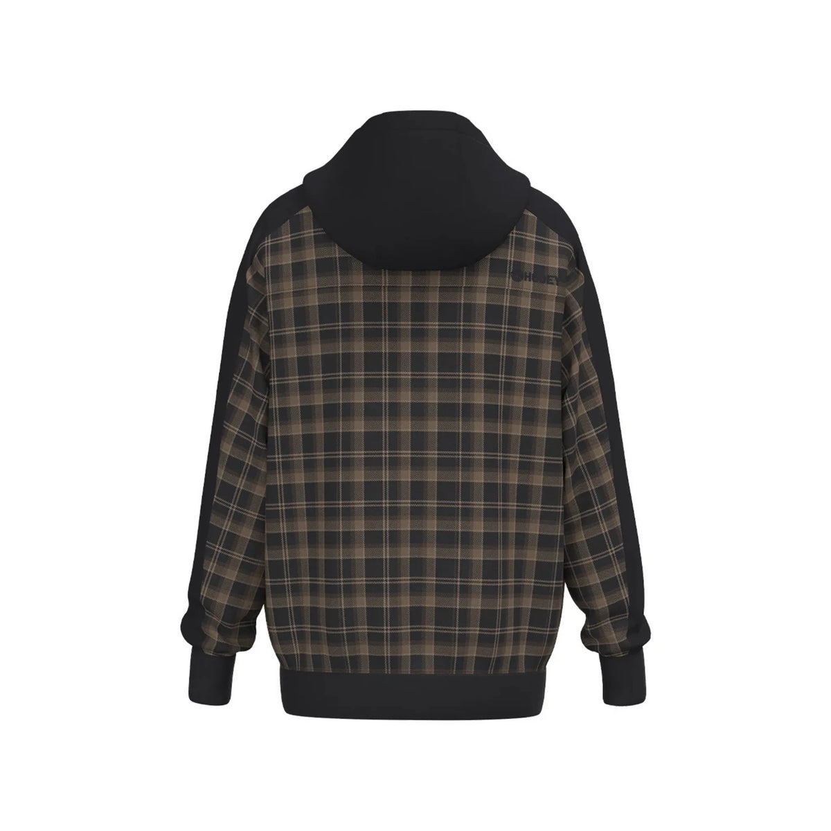 Hooey Boy's Youth Canyon Hoody Black/Plaid