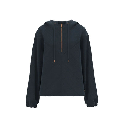 Hooey Women's Cowgirl Corduroy 1/4 Zip Hoodie