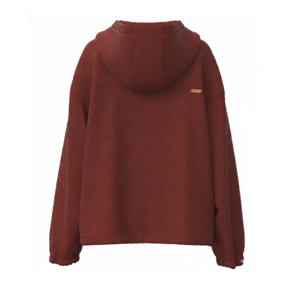 Hooey Women's Mazatlan Half Zip Hoodie Maroon