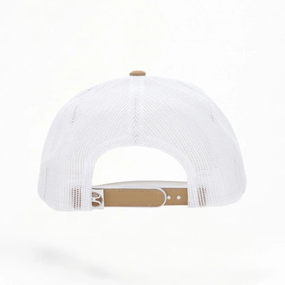 Hooey Rope Like A Girl 6-Panel Trucker Snapback Hat White/Tan