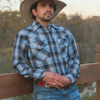 MWG Men's Snap Plaid Shirt - Oxford