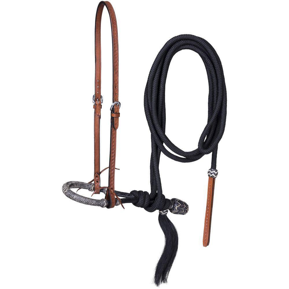 Ensemble bosal en cuir brut naturel et rose Western Bosal 40 Ensemble bosal en cuir brut naturel et rose Western Bosal 40