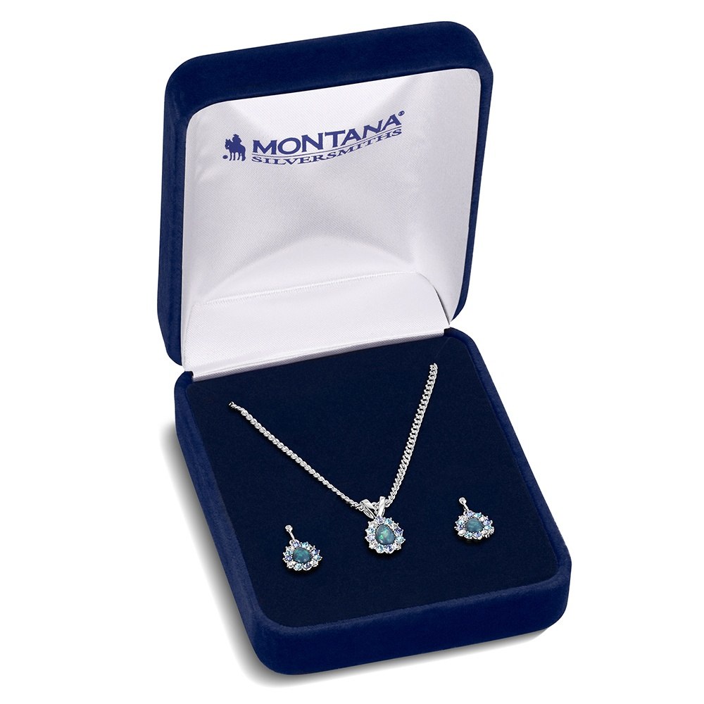 Montana Silversmiths Northern Glow Opal Jewelry Set