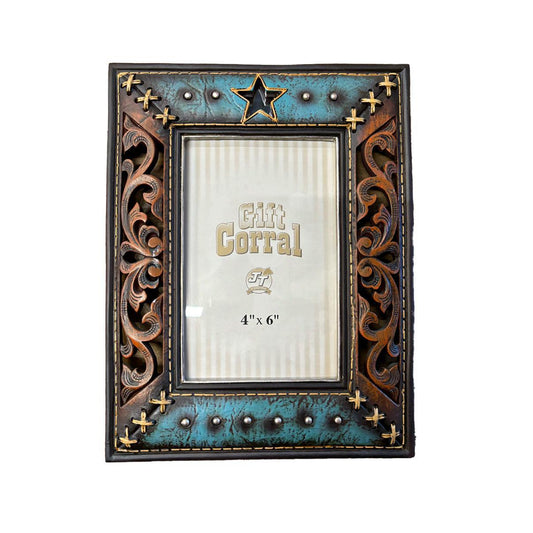 JT International 4x6 Gift Corral Frame Star/Turquiose 87-2170-0-0