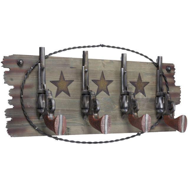 JT International Tough 1 Western Themed 4 Hook Rack 87-9801-0-40, 87-9801-0-042