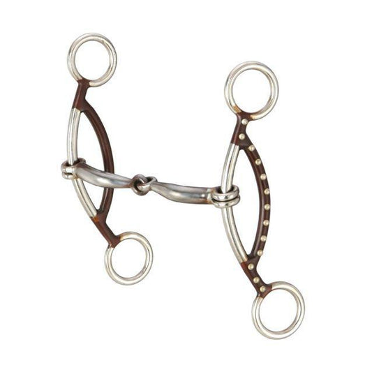 JT International Tough1 Antique Brown "H" Gag Snaffle Bit 25196-0-0