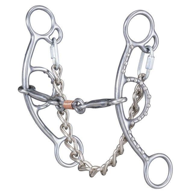 JT International Tough1 Sweet Iron 3 Piece Short Shank Gag Snaffle Bit