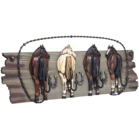 JT International Tough 1 Western Themed 4 Hook Rack