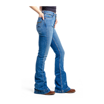 Kimes Ranch Women’s Jennifer Trouser Mid Wash Jean