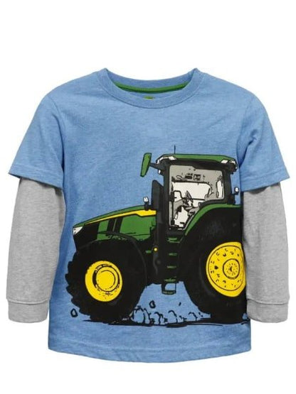 John Deere Boy’s Shirt Long Sleeve Bold Tractor Print