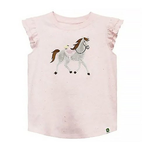 John Deere Girl’s Shirt Horse & Chick Graphic J1T488PT